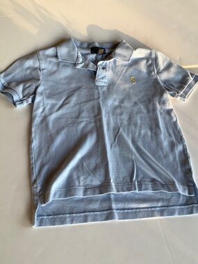 Polo by Ralph Lauren Baby Blue Short Sleeve Polo with Yellow Pony